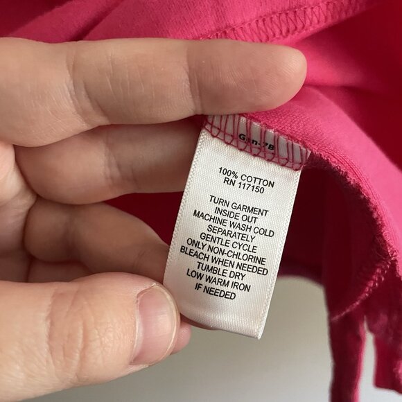 Quacker Factory Women L Pink Rhinestone Braided Sparkle 3/4 Sleeves T-Shirt NWT - Picture 10 of 11